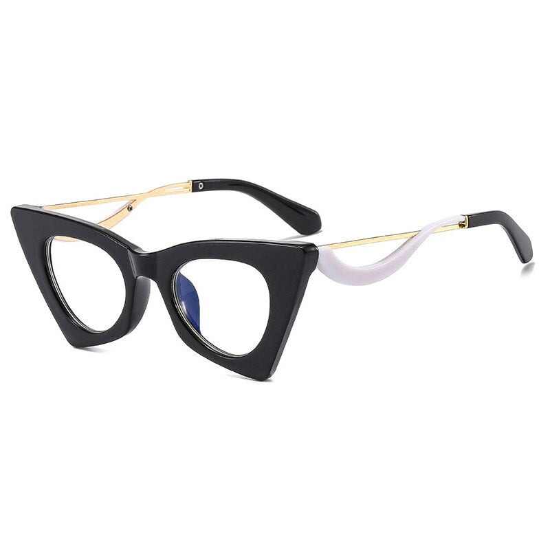OEC CPO Retro Cat Eye Optical Glasses Frames Women Clear Lens Glasses Female Prescription Eyeglasses Frame E678
