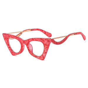 OEC CPO Retro Cat Eye Optical Glasses Frames Women Clear Lens Glasses Female Prescription Eyeglasses Frame E678
