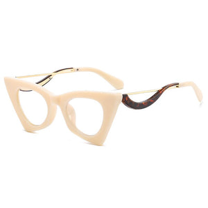 OEC CPO Retro Cat Eye Optical Glasses Frames Women Clear Lens Glasses Female Prescription Eyeglasses Frame E678