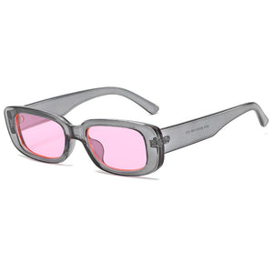 OEC CPO Small Square Sunglasses Women Plastic Frame Orange Gradient Sunglasses Female Trendy Brand Designer Eyeglasses UV400