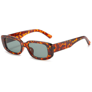 OEC CPO Small Square Sunglasses Women Plastic Frame Orange Gradient Sunglasses Female Trendy Brand Designer Eyeglasses UV400