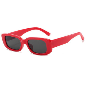 OEC CPO Small Square Sunglasses Women Plastic Frame Orange Gradient Sunglasses Female Trendy Brand Designer Eyeglasses UV400
