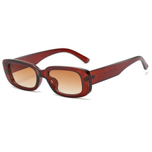 Carica l&#39;immagine nel visualizzatore di Gallery, OEC CPO Small Square Sunglasses Women Plastic Frame Orange Gradient Sunglasses Female Trendy Brand Designer Eyeglasses UV400