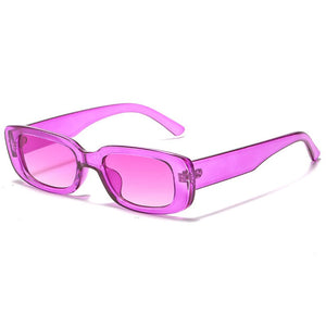 OEC CPO Small Square Sunglasses Women Plastic Frame Orange Gradient Sunglasses Female Trendy Brand Designer Eyeglasses UV400