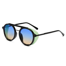 Load image into Gallery viewer, OEC CPO Steampunk Sunglasses Men Women 2023 Round Sunglasses Women Shield Vintage Punk Eyewear UV400 O80
