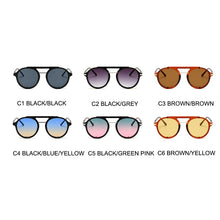 Load image into Gallery viewer, OEC CPO Steampunk Sunglasses Men Women 2023 Round Sunglasses Women Shield Vintage Punk Eyewear UV400 O80