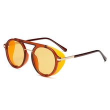 Load image into Gallery viewer, OEC CPO Steampunk Sunglasses Men Women 2023 Round Sunglasses Women Shield Vintage Punk Eyewear UV400 O80