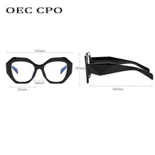 Load image into Gallery viewer, OEC CPO Vintage Square Optical Glasses Women Transparent Lens Glasses Eyeglasses Frame Ladies Clear Spectacle Frame Unisex O1150