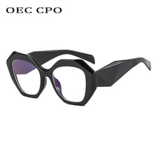 Load image into Gallery viewer, OEC CPO Vintage Square Optical Glasses Women Transparent Lens Glasses Eyeglasses Frame Ladies Clear Spectacle Frame Unisex O1150