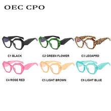 Load image into Gallery viewer, OEC CPO Vintage Square Optical Glasses Women Transparent Lens Glasses Eyeglasses Frame Ladies Clear Spectacle Frame Unisex O1150
