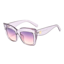 Load image into Gallery viewer, OEC CPO Vintage Square Sunglasses Women Men Big Frame Gradient Shades Sun Glasses Female  Oculos UV400 O34