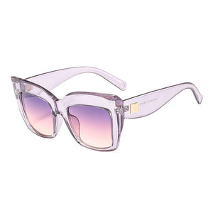 OEC CPO Vintage Square Sunglasses Women Men Big Frame Gradient Shades Sun Glasses Female  Oculos UV400 O34