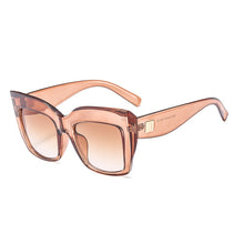 Load image into Gallery viewer, OEC CPO Vintage Square Sunglasses Women Men Big Frame Gradient Shades Sun Glasses Female  Oculos UV400 O34