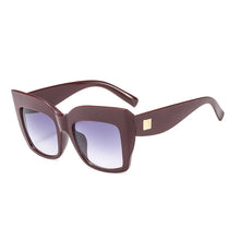 Load image into Gallery viewer, OEC CPO Vintage Square Sunglasses Women Men Big Frame Gradient Shades Sun Glasses Female  Oculos UV400 O34
