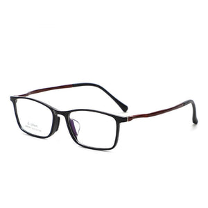 OEYEYEO The Plastic Steel Square Rim Spectacle Frames Men&#39;s Business Casual Myopia Eyeglasses Sports Comfortable Eyewears