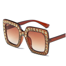 Carica l&#39;immagine nel visualizzatore di Gallery, OFIR  Diamond Square Sunglasses  Women Brand Size Crystal Sun Glasses Ladies 2023 Gradient Oculos Mirror Shades NE53