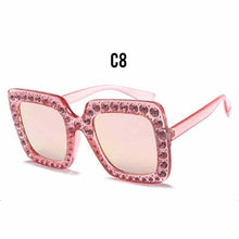 Carica l&#39;immagine nel visualizzatore di Gallery, OFIR  Diamond Square Sunglasses  Women Brand Size Crystal Sun Glasses Ladies 2023 Gradient Oculos Mirror Shades NE53