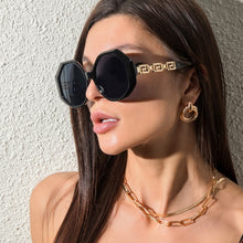 Carica l&#39;immagine nel visualizzatore di Gallery, OIMG Big Frame Polygonal Ladies Sunglasses Retro Street Shooting Sunglasses Trend Men and Women 2023 Sunglasses