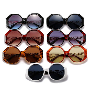 OIMG Big Frame Polygonal Ladies Sunglasses Retro Street Shooting Sunglasses Trend Men and Women 2023 Sunglasses
