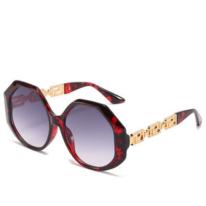OIMG Big Frame Polygonal Ladies Sunglasses Retro Street Shooting Sunglasses Trend Men and Women 2023 Sunglasses