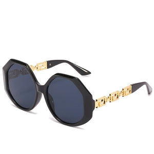 OIMG Big Frame Polygonal Ladies Sunglasses Retro Street Shooting Sunglasses Trend Men and Women 2023 Sunglasses