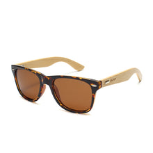 Load image into Gallery viewer, OLEY  Brand Bamboo Leg Polarized Sunglasses men Classic Square goggle  Retro Female sun glasses Customizable logo YZ2140