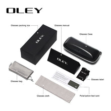 Load image into Gallery viewer, OLEY Brand Design Classic Pilot Polarized Sunglasses Men's Aluminum Color-Change Lens Goggles Oculos de sol Accept custom logo