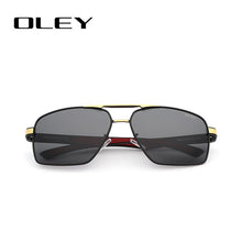 Load image into Gallery viewer, OLEY Brand Design Classic Pilot Polarized Sunglasses Men's Aluminum Color-Change Lens Goggles Oculos de sol Accept custom logo