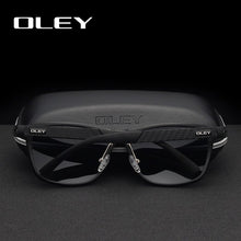 Load image into Gallery viewer, OLEY Brand Men&#39;s Polarized Sunglasses Business Classic  Full Frame Aluminum Magnesium Glasses Women UV400 goggles