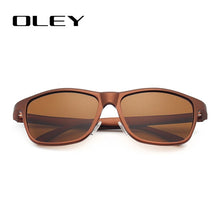 Load image into Gallery viewer, OLEY Brand Men&#39;s Polarized Sunglasses Business Classic  Full Frame Aluminum Magnesium Glasses Women UV400 goggles