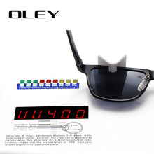 Load image into Gallery viewer, OLEY Brand Men&#39;s Polarized Sunglasses Business Classic  Full Frame Aluminum Magnesium Glasses Women UV400 goggles