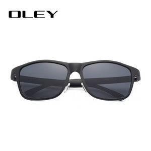 OLEY Brand Men's Polarized Sunglasses Business Classic  Full Frame Aluminum Magnesium Glasses Women UV400 goggles