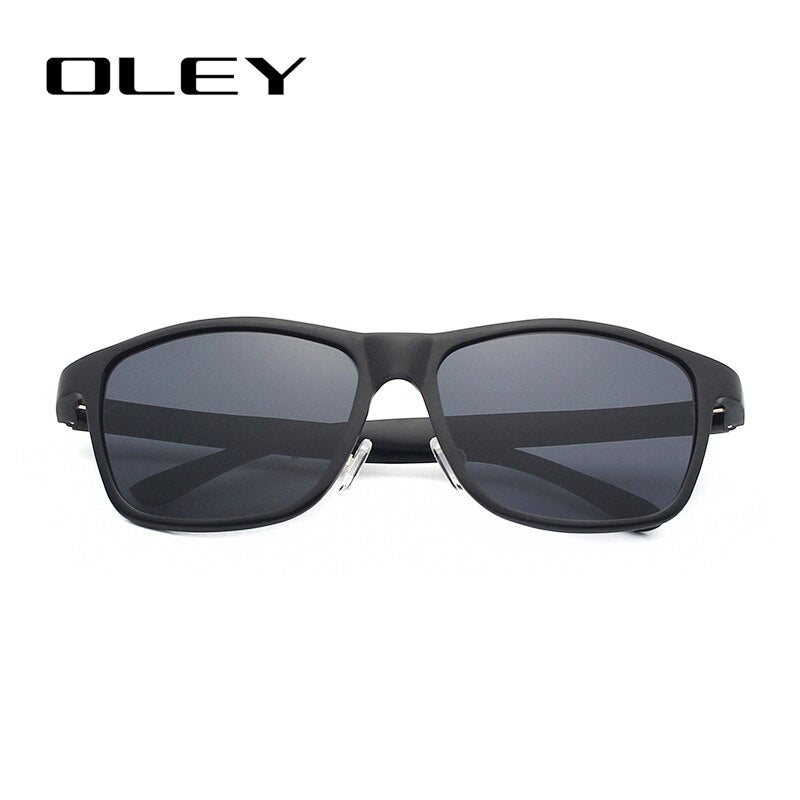 OLEY Brand Men's Polarized Sunglasses Business Classic  Full Frame Aluminum Magnesium Glasses Women UV400 goggles