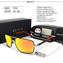 Carica l'immagine nel visualizzatore di Gallery, OLEY Brand Men's Polarized Sunglasses women Sun Glasses Driving Goggles Oculos Support logo customization Y8724
