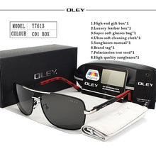 Carica l'immagine nel visualizzatore di Gallery, OLEY Brand Men's Polarized Sunglasses women Sun Glasses Driving Goggles Oculos Support logo customization Y8724