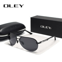 Load image into Gallery viewer, OLEY Brand Polarized Sunglasses Men Classic pilot sun glasses Driving anti-glare UV400 goggles For Men women YA541