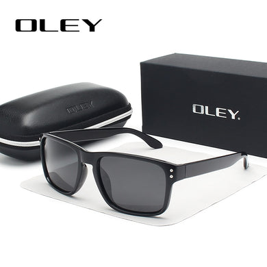 OLEY Occhiali da sole polarizzati classici Occhiali da uomo Occhiali da guida Rivestimento nero Cornice da pesca Occhiali da guida Occhiali da sole maschili Oculos Y8133