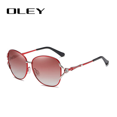 OLEY Womens Polarized Sunglasses Women Butterfly Diamond Classic Sun Glasses HD lens UV400 goggles