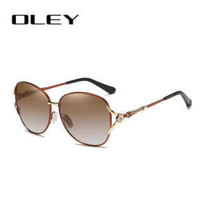 OLEY Womens Polarized Sunglasses Women Butterfly Diamond Classic Sun Glasses HD lens UV400 goggles
