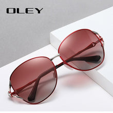 Load image into Gallery viewer, OLEY Womens Polarized Sunglasses Women Butterfly Diamond Classic Sun Glasses HD lens UV400 goggles