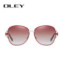 Load image into Gallery viewer, OLEY Womens Polarized Sunglasses Women Butterfly Diamond Classic Sun Glasses HD lens UV400 goggles