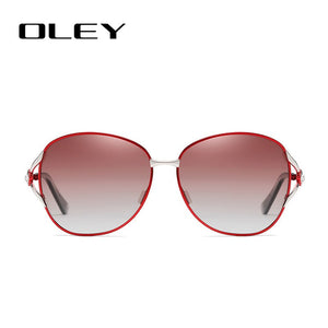 OLEY Womens Polarized Sunglasses Women Butterfly Diamond Classic Sun Glasses HD lens UV400 goggles