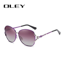 Load image into Gallery viewer, OLEY Womens Polarized Sunglasses Women Butterfly Diamond Classic Sun Glasses HD lens UV400 goggles