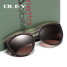 Load image into Gallery viewer, OLEY High Quality Cat Eye Sunglasses Women brand designer Polarized Sun Glasses for woman Driving goggles gafas zonnebril dames