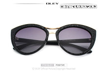 Load image into Gallery viewer, OLEY High Quality Cat Eye Sunglasses Women brand designer Polarized Sun Glasses for woman Driving goggles gafas zonnebril dames