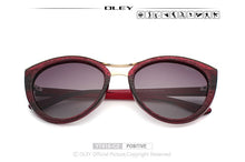 Load image into Gallery viewer, OLEY High Quality Cat Eye Sunglasses Women brand designer Polarized Sun Glasses for woman Driving goggles gafas zonnebril dames