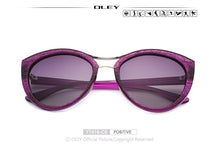 Load image into Gallery viewer, OLEY High Quality Cat Eye Sunglasses Women brand designer Polarized Sun Glasses for woman Driving goggles gafas zonnebril dames