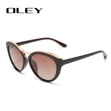 Load image into Gallery viewer, OLEY High Quality Cat Eye Sunglasses Women brand designer Polarized Sun Glasses for woman Driving goggles gafas zonnebril dames