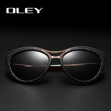 Load image into Gallery viewer, OLEY High Quality Cat Eye Sunglasses Women brand designer Polarized Sun Glasses for woman Driving goggles gafas zonnebril dames