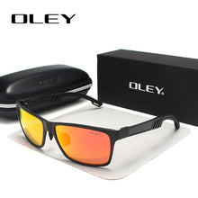 Load image into Gallery viewer, OLEY Men Polarized Sunglasses Aluminum Magnesium Sun Glasses Driving Glasses Rectangle For Men/Wome Oculos masculino Male